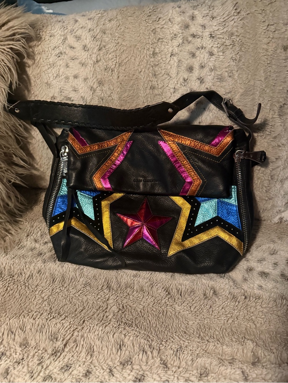 Aimee Kestenberg Multicolor Star Bali Hobo Bag